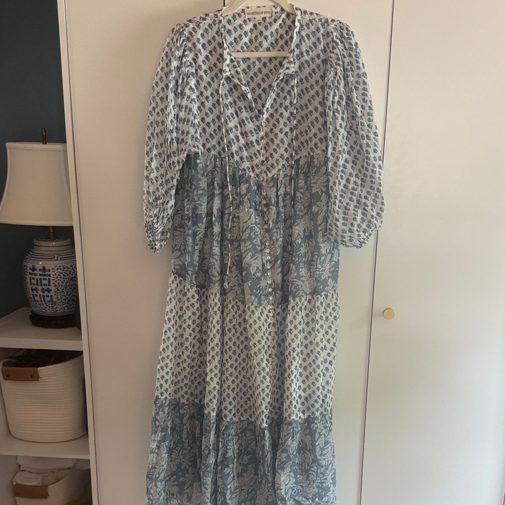 Daughters of India Nora Aquamarine Dress - Picture 6 of 10